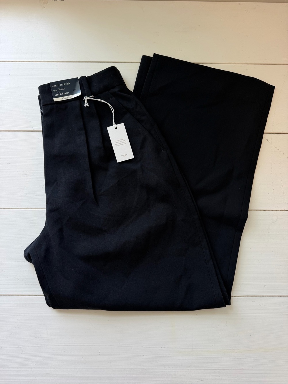 Abercrombie & Fitch The Sloane Tailored Wide Leg Pants